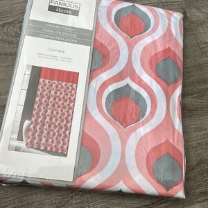 Famous Home Curved Shower Curtain